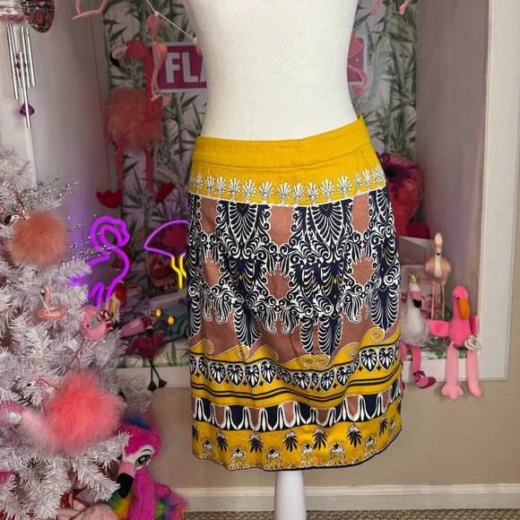 The Pencil Skirt J Crew Moroccan Print Size 2 - Picture 1 of 4